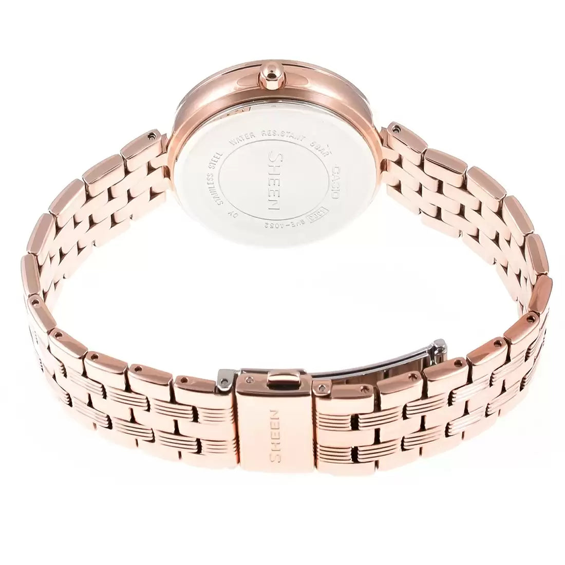 Casio Sheen Blue Mother-Of-Pearl Dial Women 36mm