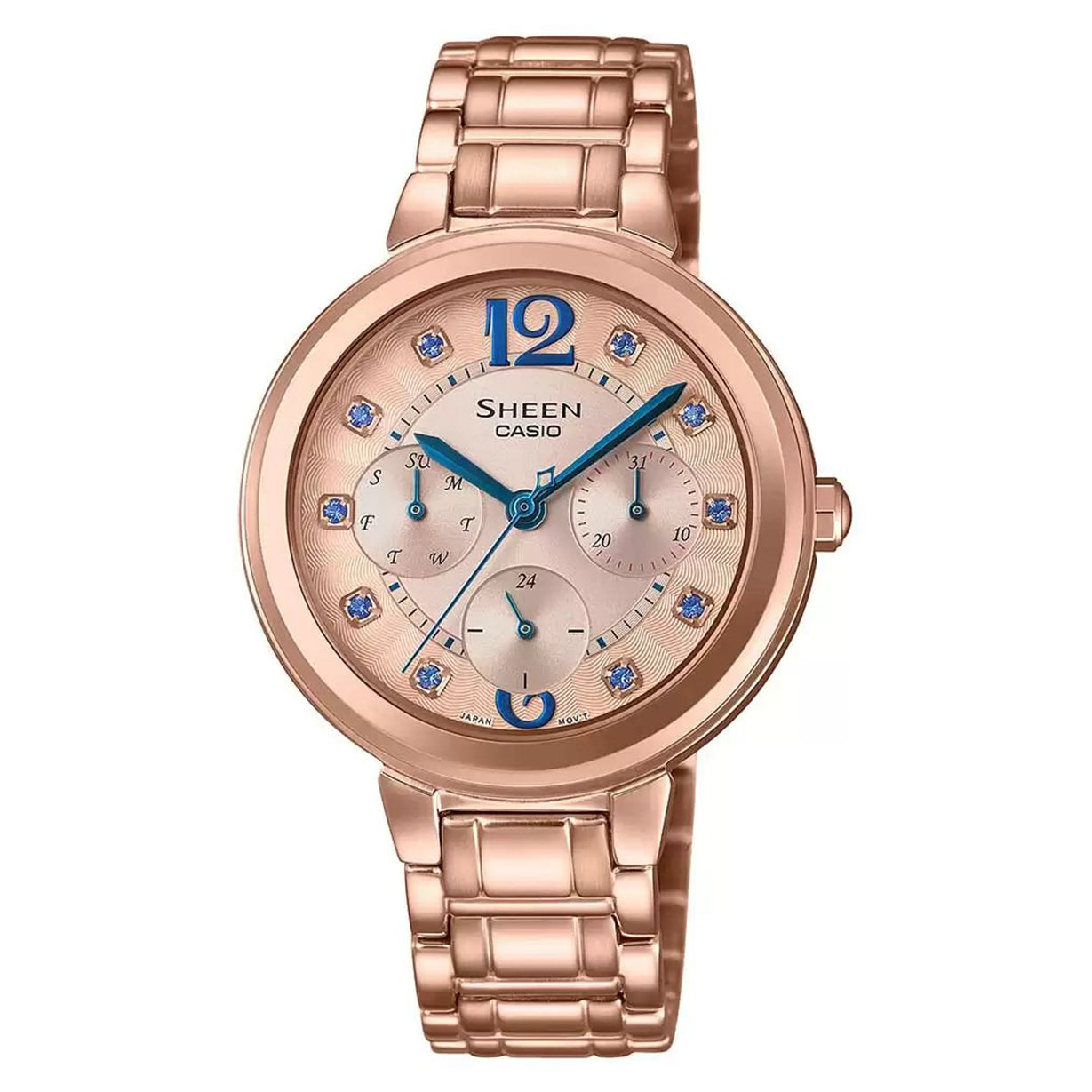 Casio Sheen Rose Gold Dial Women 34mm