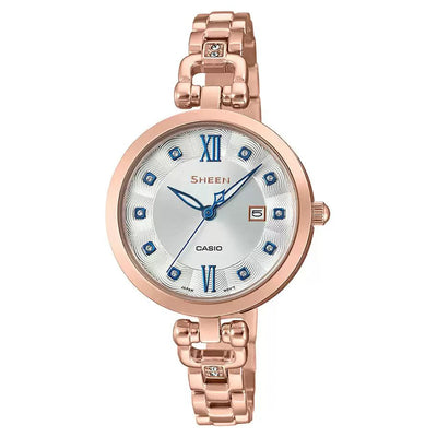 Casio Sheen Silver Dial Women 30mm