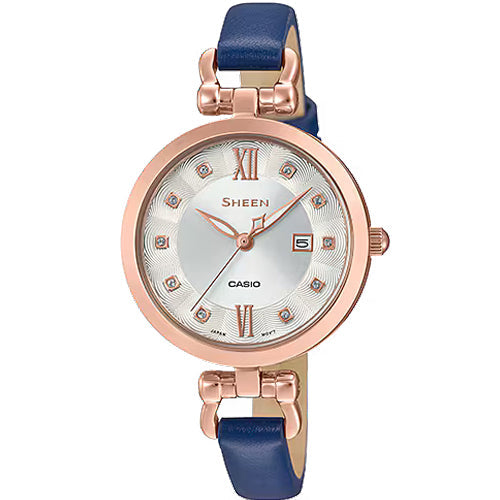 Casio Sheen Silver Dial Women 30mm SX258 SHE-4055PGL-7A