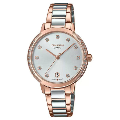 Casio Sheen Silver Dial Women 32mm