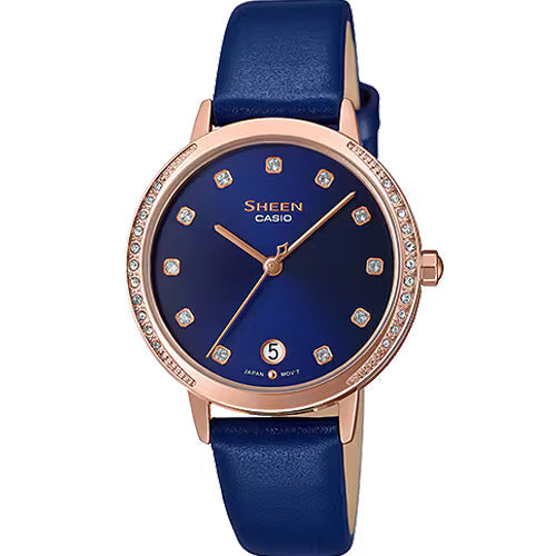 Casio Sheen Blue Dial Women 32mm SX273 SHE-4056PGL-2A