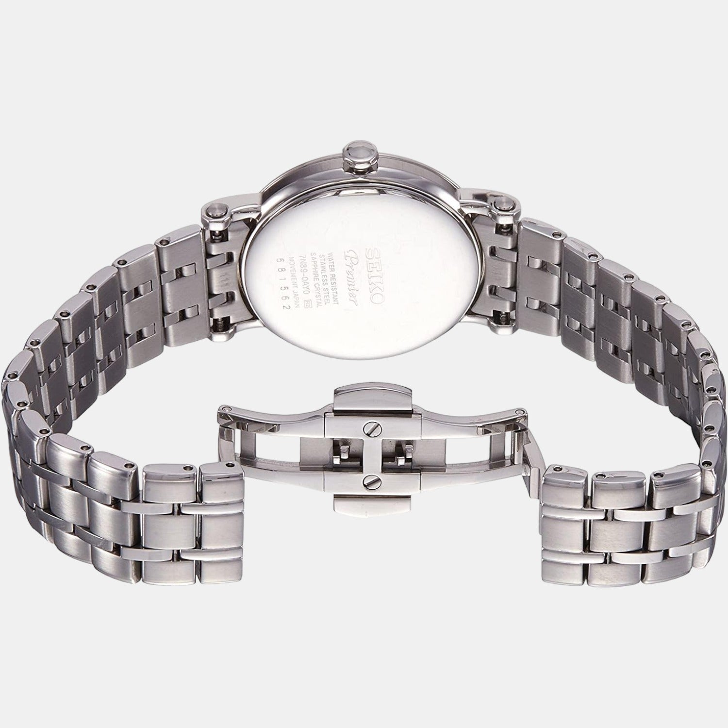 Dress Women Quartz White Dial Analog Stainless Steel Watch SXB429P1