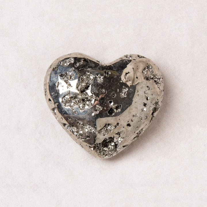 Natural Pyrite Heart - AAA Premium Quality