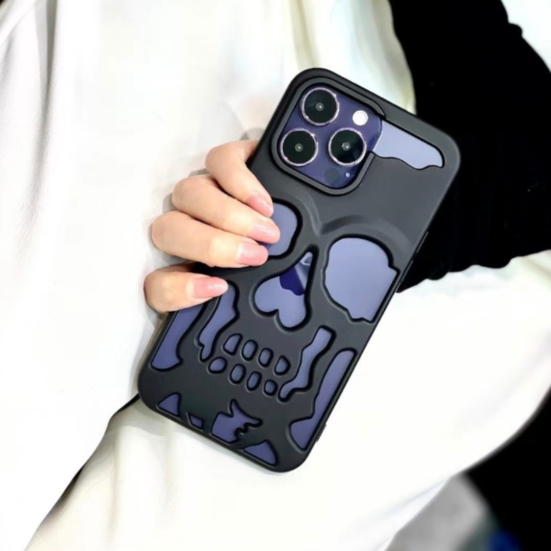 iPhone 13 Series Hollow Skull Design Case