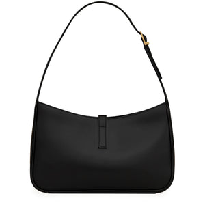 Saint Laurent Logo Plaque Black Hobo Bag