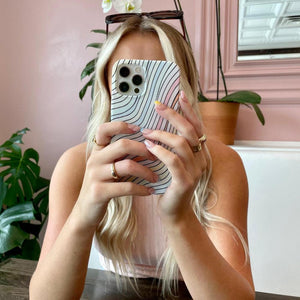 Ride The Wave | Pastel Rainbow Lined Samsung Case