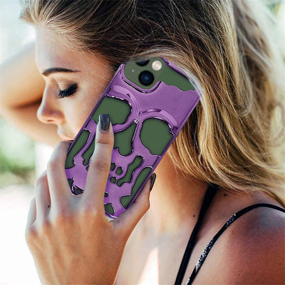 iPhone 13 Series Hollow Skull Design Case