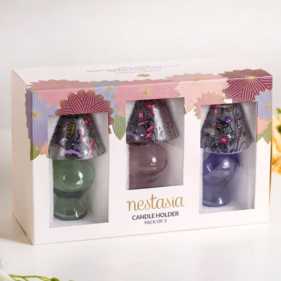 Garden Of Eden Tea Light Candle Holder Set Of 3