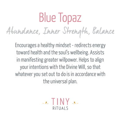 Blue Topaz Silver or Gold  Ring