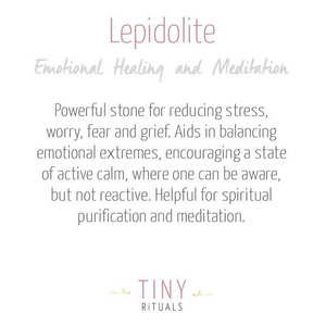 Lepidolite Stone Set