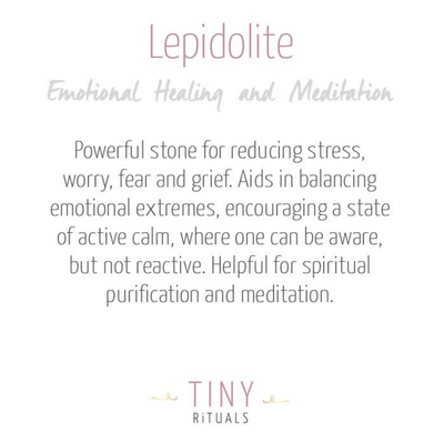 Lepidolite Stone Set