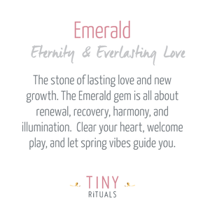 Emerald Silver or Gold  Ring