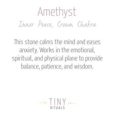 Amethyst Energy Anklet