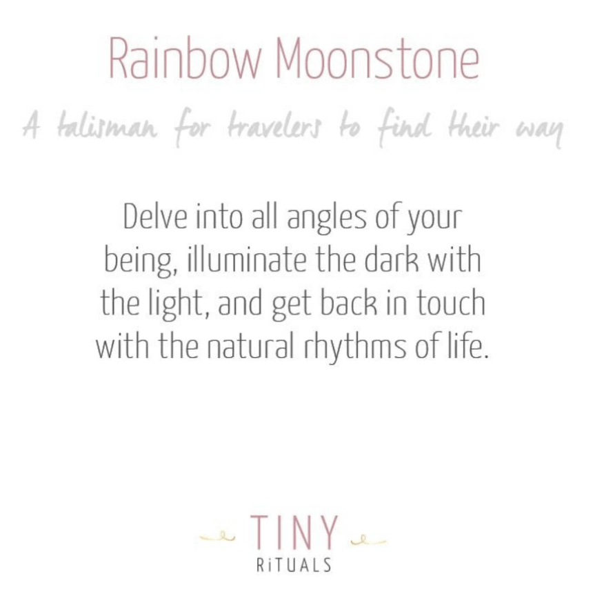 Rainbow Moonstone Energy Anklet