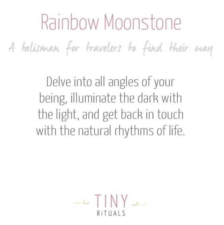 Rainbow Moonstone Energy Anklet