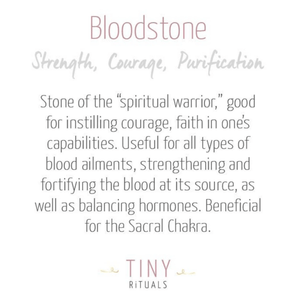 Bloodstone Silver or Gold Ring