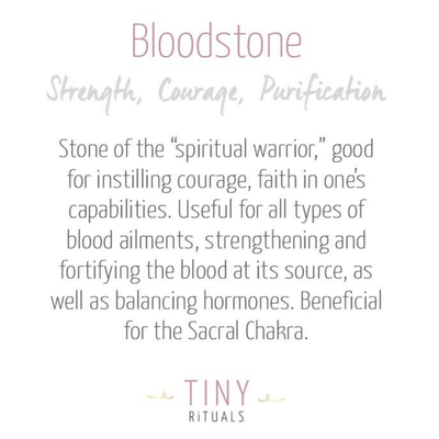 Bloodstone Silver or Gold Ring