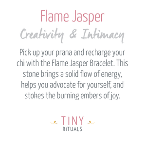 Flame Jasper Energy Bracelet 8mm