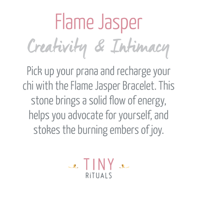 Flame Jasper Energy Bracelet 8mm