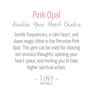 Pink Opal Silver or Gold Ring