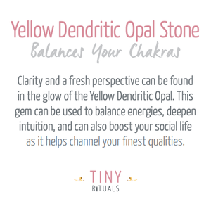 Yellow Dendritic Opal Energy Bracelet