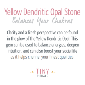 Yellow Dendritic Opal Energy Bracelet