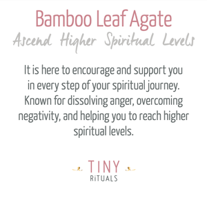 Bamboo Leaf Agate Energy Bracelet