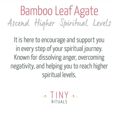 Bamboo Leaf Agate Energy Bracelet