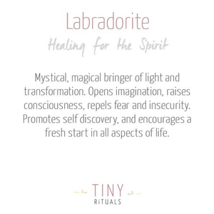 Labradorite Blue Flame Palm Stone