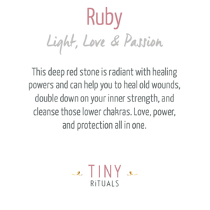 Ruby Crystal Point Necklace