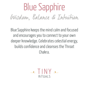 Blue Sapphire Silver or Gold Ring