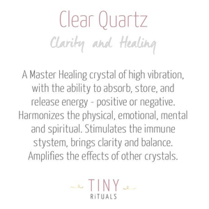 Clear Quartz Palm Stone
