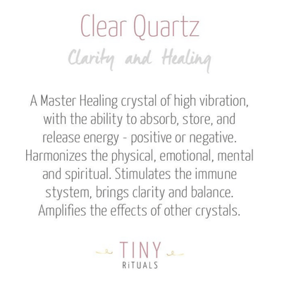 Clear Quartz Palm Stone