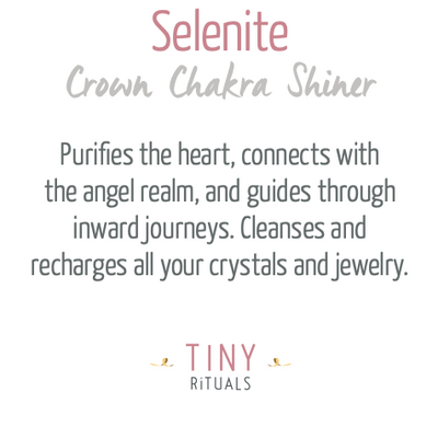Selenite Moon Crystal Recharging Bowl