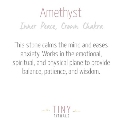 Amethyst Freeform Raw Silver Ring