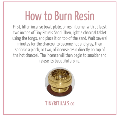 Brass Mother of Pearl Charcoal Burner Kit