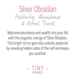 Silver Obsidian Cube