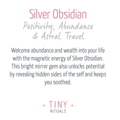 Silver Obsidian Heart