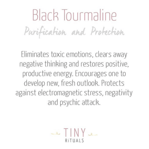 Black Tourmaline Flame Freeform Crystal