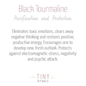 Black Tourmaline Flame Freeform Crystal