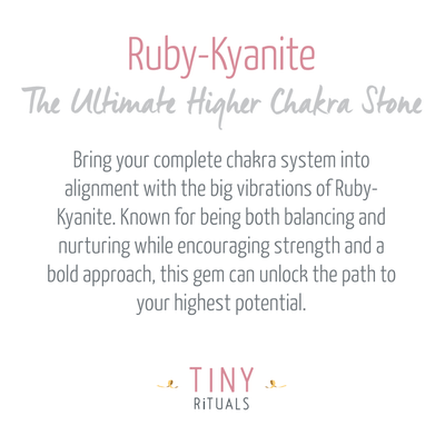 Ruby-Kyanite Pyramid
