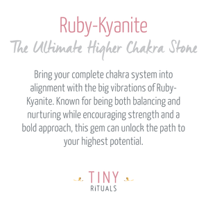 Ruby-Kyanite Worry Stone