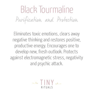 Black Tourmaline Golden or Silver Bracelet