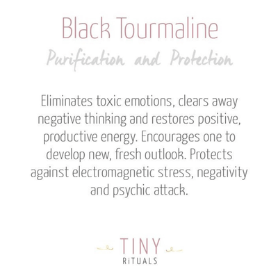 Black Tourmaline Golden or Silver Bracelet