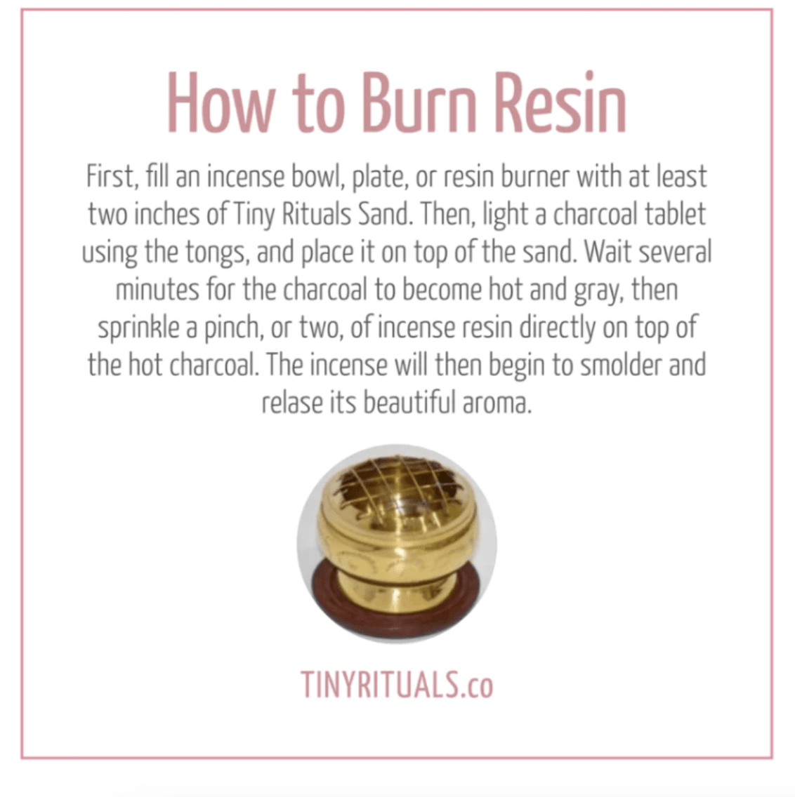 Brass Mother of Pearl Charcoal Burner Kit