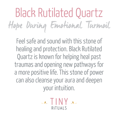 Black Rutilated Quartz Crystal Point - AAA Premium Quality