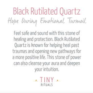 Black Rutilated Quartz Tower - AAA Premium Quality