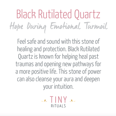 Black Rutilated Quartz Tower - AAA Premium Quality