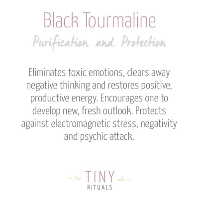 Black Tourmaline Crystal Point Earrings